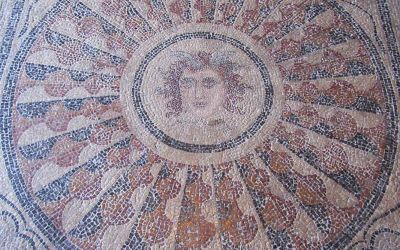 Mosaic panno in the Castle, Rhodos
